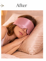 Silk Satin Sleep Mask Comfortable Sleeping Eye Mask Eyeshade Cover Shade Eyes Relax Enlarged Eye Patch Women Men Sleep Health